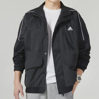 Adidas阿迪达斯男女装2024夏季新款防风运动服立领夹克外套IK7326