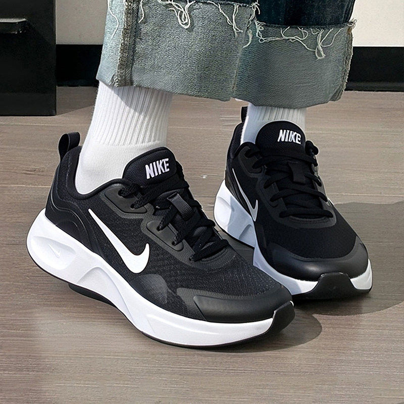 Nike耐克女鞋2026秋季新款缓震透气运动鞋舒适休闲鞋黑色跑步鞋