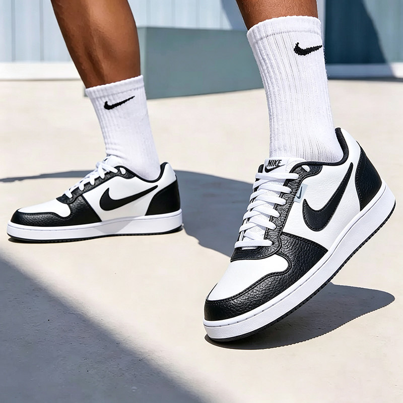 Nike耐克男鞋新款低帮运动鞋滑板鞋复古休闲鞋子皮面透气耐磨板鞋