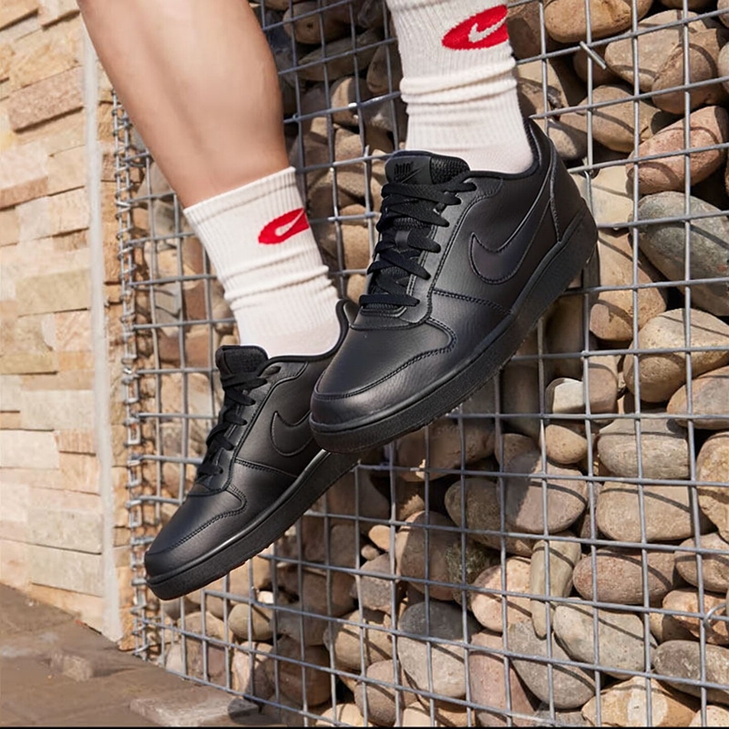 Nike耐克男鞋2026新款男士运动休闲鞋复古潮流黑色板鞋AQ1775-003