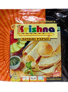 Krishna Papad 200g 印度进口克里希那薄饼黑椒豆饼