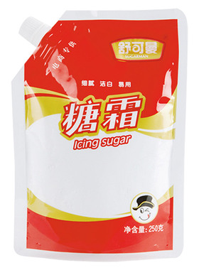 舒可曼糖霜糖粉 icing sugar 250g 蛋白霜粉蛋糕材料特细烘焙原料