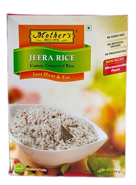 Indian ready meals Ready to eat mother's Jeera rice 300g