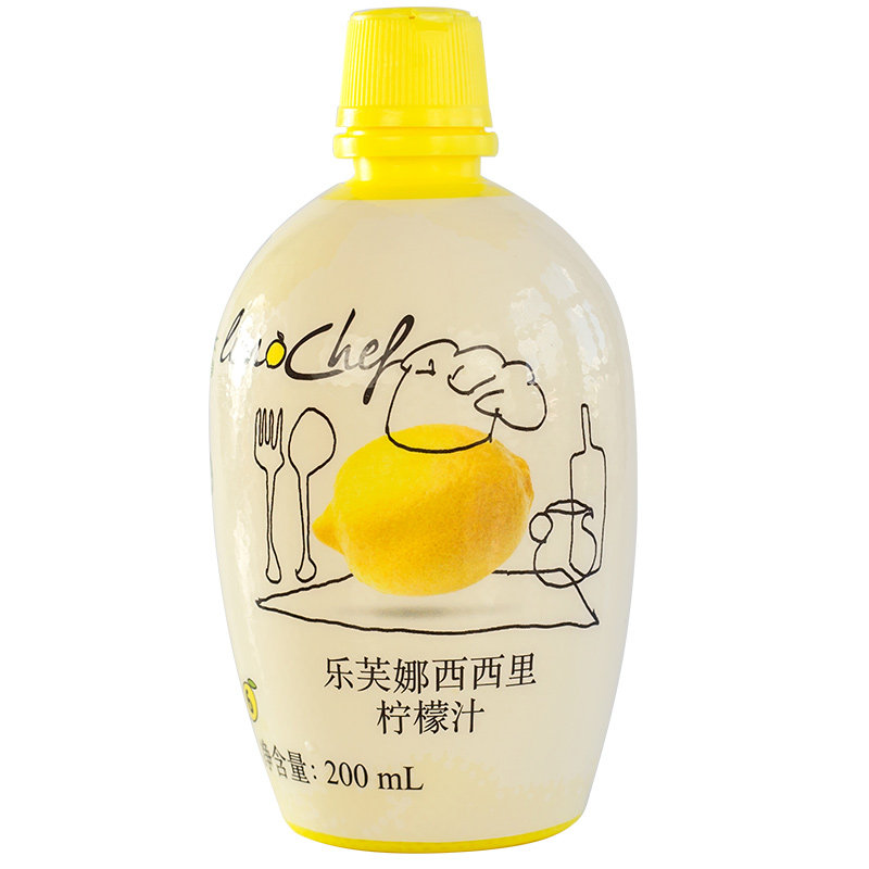 乐芙娜西西里黄柠檬汁 lemon juice 200ml 浓缩去腥奶茶饮品提味