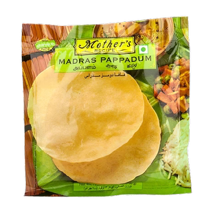 Mother's madras pappadum 印度原味豆饼 plain papad 100g