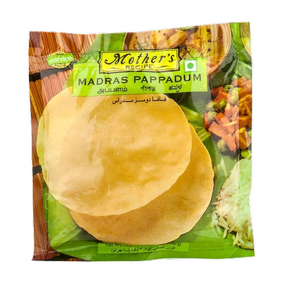 Mother's madras pappadum 印度原味豆饼 plain papad 100g