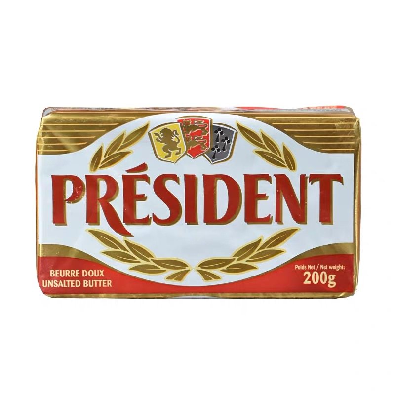 法国原装总统无盐黄油块 Butter 西餐 200g  瑜伽熬制酥油黄油块,粮油调味/速食/干货/烘焙,黄油,淘宝优惠券,粉丝福利购,淘宝优惠卷