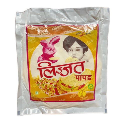 indian food 印度薄饼 LIJJAT Plain papad Papadum 原味豆饼200g