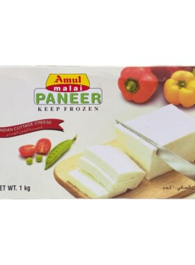 Amul Malai Frozen Paneer 1kg 印度冷冻奶酪奶豆腐indian paneer