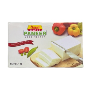 Amul Malai Frozen Paneer 1kg 印度冷冻奶酪奶豆腐indian paneer