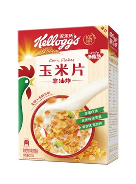 家乐氏原味玉米片 Corn flakes 340g 泰国非油炸谷物早餐营养麦片