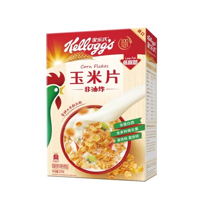 家乐氏原味玉米片 Corn flakes 340g 泰国非油炸谷物早餐营养麦片