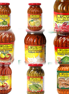 印度泡菜 pickle  MIXED PICKLE Mango pickle Lime garlic 500g