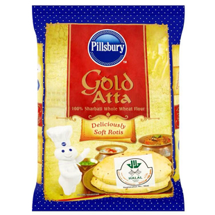 INDIAN FOOD 印度 全麦面粉 pillsbury gold atta 5kg