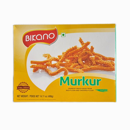 印度小吃 snacks 开袋即食印度零食 Bikano Murukku 400g namkeen