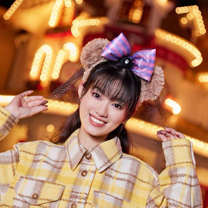 上海迪士尼国内代购万圣节雪莉玫蜘蛛头箍女孩装扮拍照发箍发饰拼