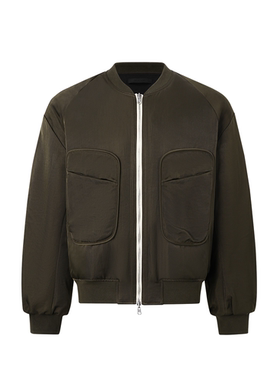 ICE UP廓形短宽Bomber新雪丽棉服正反穿飞行夹克MA1棒球服外套