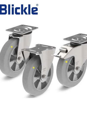 比克力Blickle轮子德国制造单轮LH-ALEV抗静电钢板脚轮带刹车
