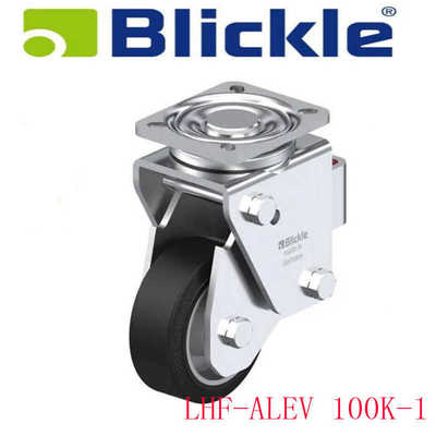 钢弹簧顶板安装脚轮Blickle橡胶