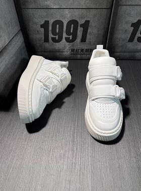 颜值品质兼备Minimalism Aquaman低帮轻便一脚蹬板鞋男厚底内增高