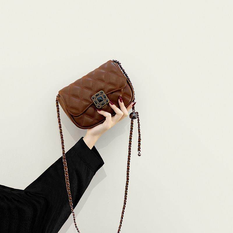 法国高级感小包包女2025新款潮时尚小众斜挎包菱格链条复古小方包,箱包皮具/热销女包/男包,手机包,淘宝优惠券,粉丝福利购,淘宝优惠卷