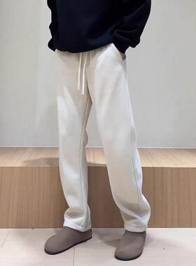 Mostarsea~高级感舒适休闲裤潮流男裤时尚弯刀裤简约百搭直筒裤