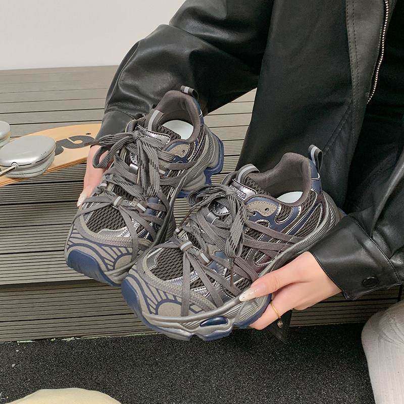 厚底绑带老爹鞋女秋冬2025款增高软底时尚休闲鞋百搭轻便运动女鞋,女鞋,老爹鞋,淘宝优惠券,粉丝福利购,淘宝优惠卷