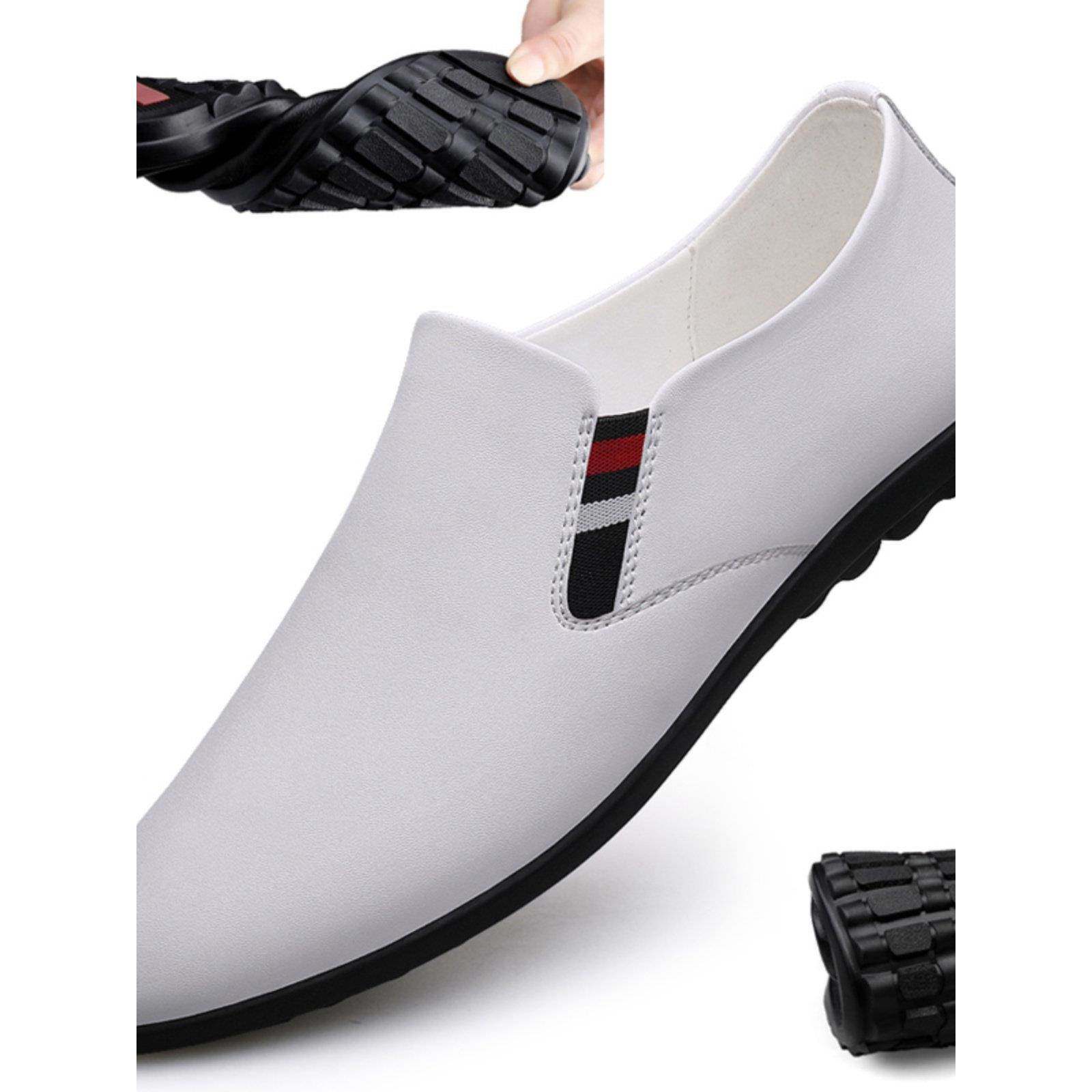 2025春季新款皮鞋男真皮软底软面透气休闲鞋一脚蹬英伦百搭豆豆鞋,流行男鞋,休闲皮鞋,淘宝优惠券,粉丝福利购,淘宝优惠卷