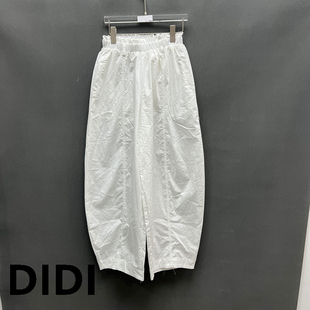 宽松百搭显瘦慵懒风高腰抽绳阔腿休闲裤 时尚 女 新款 欧洲站2026春季