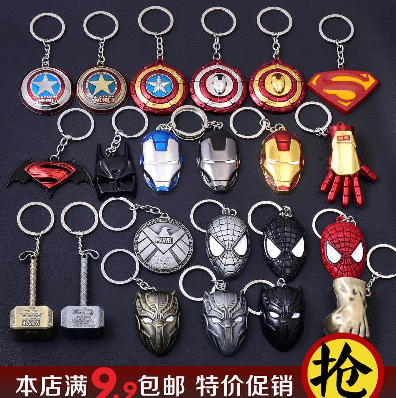 comic Spider-Man Marvel 4 sign Pendant Accessories Key buckle 2019 new pattern Pendants Kirsitein the Festive supplies/Gift , Gift ideas , Keychain  category - from Buy2taobao.com to provide professional Taobao agent buy service