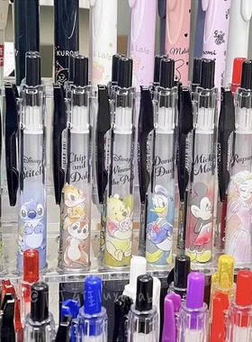 ZEBRA斑马迪士尼公主限定中性笔JJ15刷题考试用黑色水笔限量版0.5