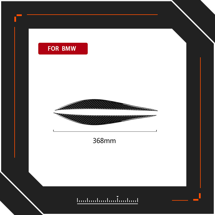 适用于宝马灯眉F30新3三系碳纤维头毛眼睑前照改装配件贴320i325i