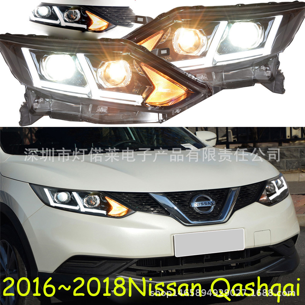 逍客尾灯2016~2018，逍客大灯；逍客后杠灯，Qashqai headlight