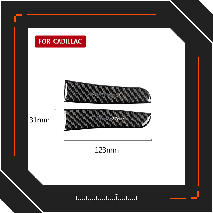 适用凯迪拉克Cadillac xt5汽配改装碳纤维后视镜防撞条装饰配件贴