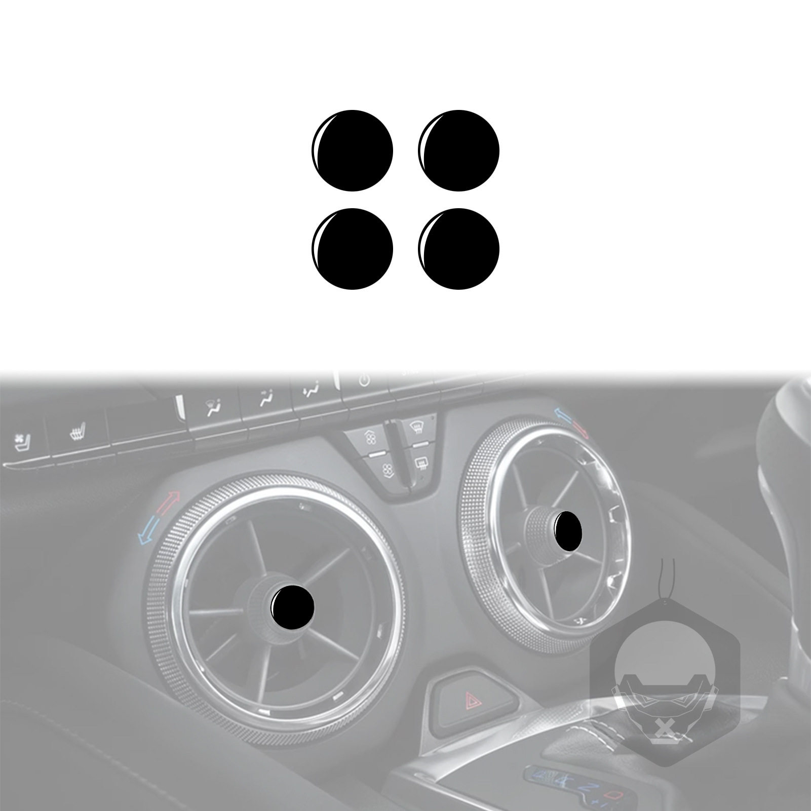 适用于2017-2019雪佛兰科迈罗出风口装饰贴钢琴黑汽车内饰改装饰,电动车/配件/交通工具,更多电动车零/配件,淘宝优惠券,粉丝福利购,淘宝优惠卷