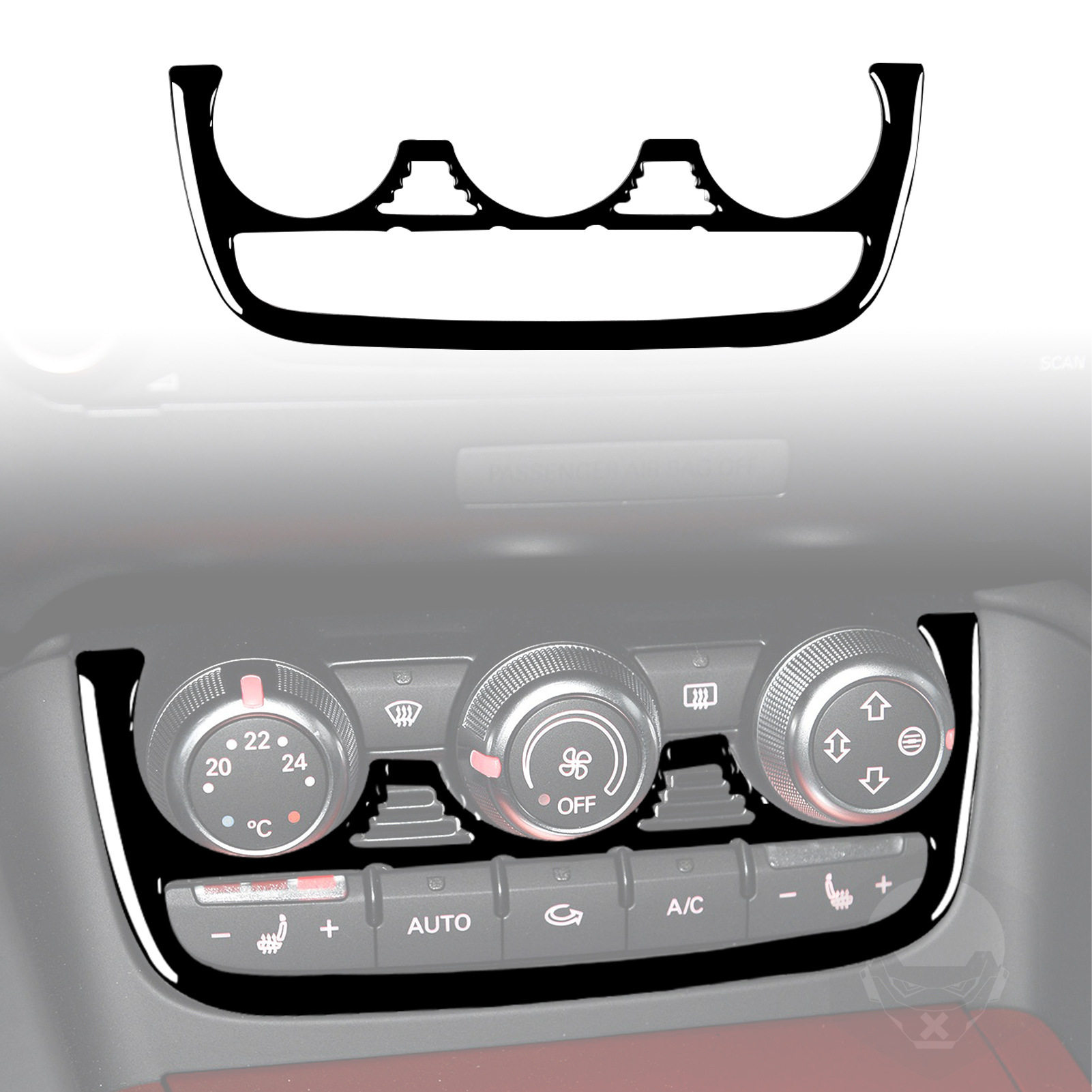 适用于08-14奥迪TT空调按钮装饰贴钢琴黑 亮黑汽车内饰改装配件,汽车零部件/养护/美容/维保,其他,淘宝优惠券,粉丝福利购,淘宝优惠卷