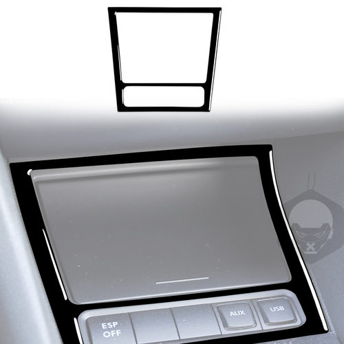 适用08-12大众高尔夫6mk6烟灰缸外框钢琴黑 亮黑汽车内饰改装配件