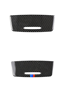 适用老3系BMW宝马E90E92E93碳纤维烟灰缸贴内饰收纳盒面板装饰盖