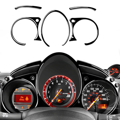 适用于日产NISSAN尼桑370z速度仪表盘饰条钢琴黑汽车内饰改装配件