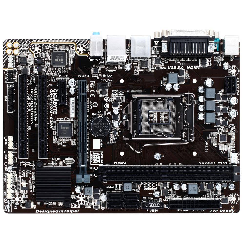 原装Gigabyte/技嘉H110M-S2PH H110主板DDR4全接口带双PCI