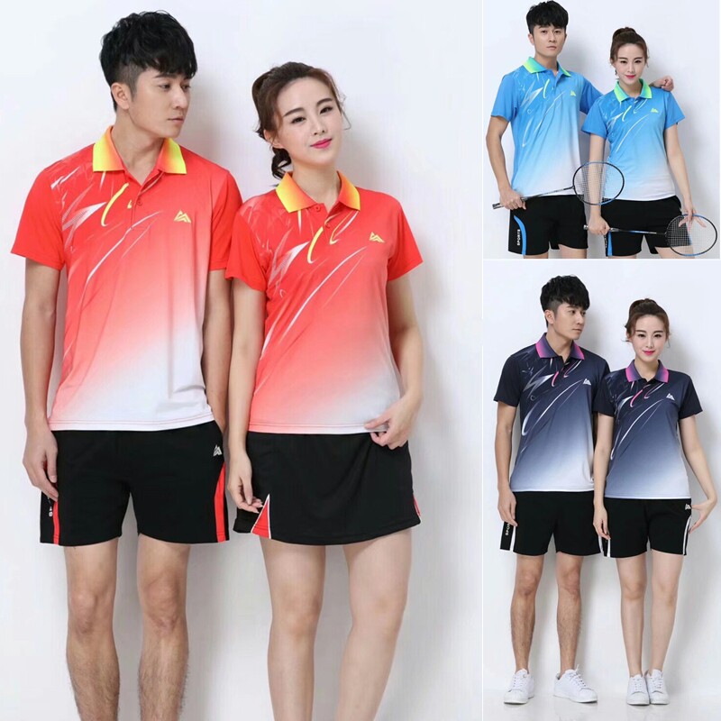 Size Li quiet badminton suit mens and womens short-sleeved junior high school students class clothes sports special transport