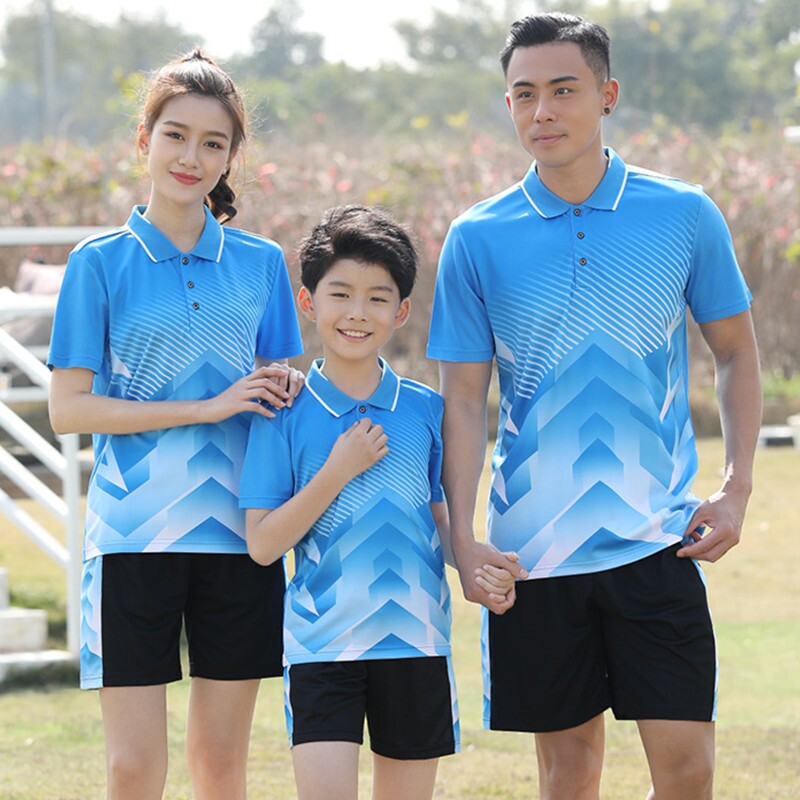 Size Li quiet sports suit men and women short-sleeved junior high school senior high school students class wear fast dry sportswear couple through
