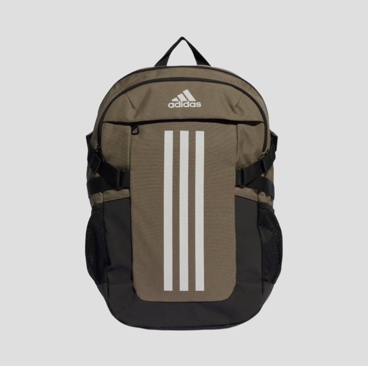 Adidas/阿迪达斯 POWER 休闲运动大容量涤纶双肩包卡其色HR9794