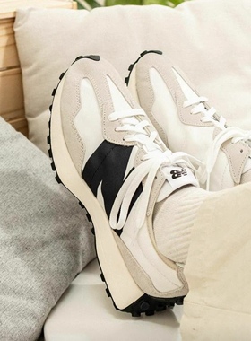 New Balance 327 舒适复古减震 拼接 运动 防水 织物 慢跑GS327FE