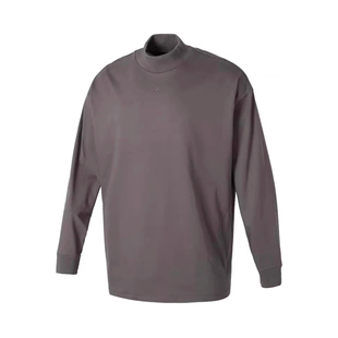 阿迪达斯卫衣男女2025款半高领纯棉透气百搭休闲套头衫正品IX1972