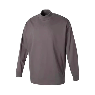 阿迪达斯卫衣男女2025款半高领纯棉透气百搭休闲套头衫正品IX1972