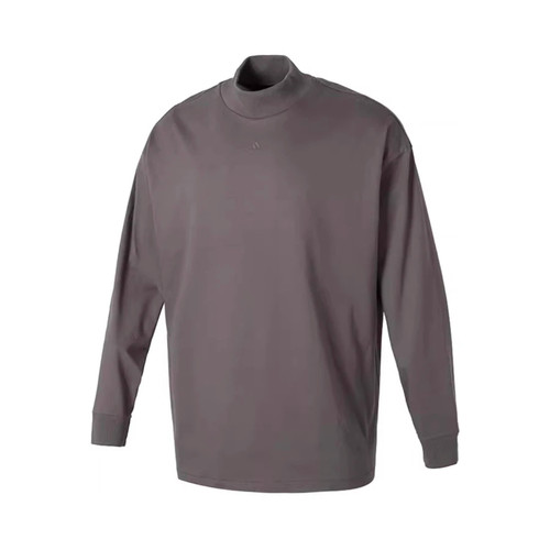 阿迪达斯卫衣男女2025款半高领纯棉透气百搭休闲套头衫正品IX1972