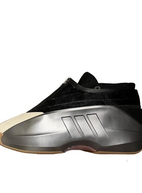 adidas Crazy Iiinfinity 减震 复古简约 篮球鞋 银黑色IE7687