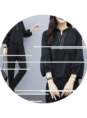 2021春秋新款韩版大码遮肚女装