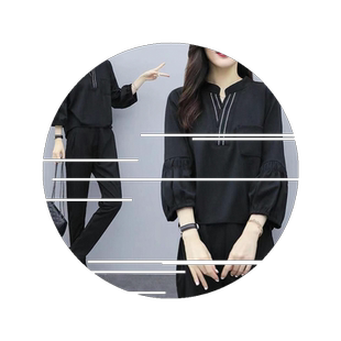 微胖大码女装春夏新款胖mm洋气套装遮肉显瘦胖妹妹休闲减龄两件套